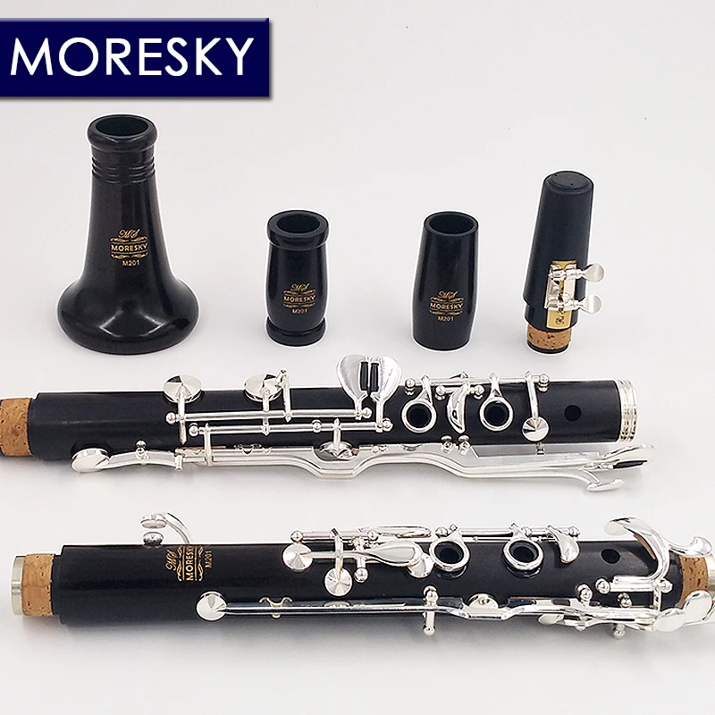 Oehler System clarinet G Tune Ebony clarinet Silver plated keys MORESKY M201