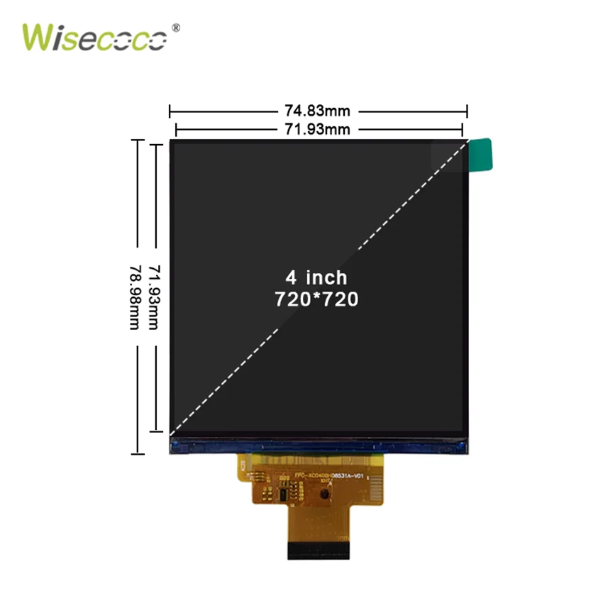 ⑦専用画面 Wisecoco-LCDディスプレイモジュール,30ピン,接続された家の