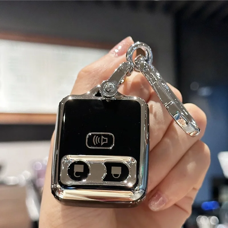 Car Key Fob Cover with Keychain Lanyard for Ford 1998-2016 F-150 F-250 F-350, Mazda, Mercury, Lincoln Remote Smart Key Protector