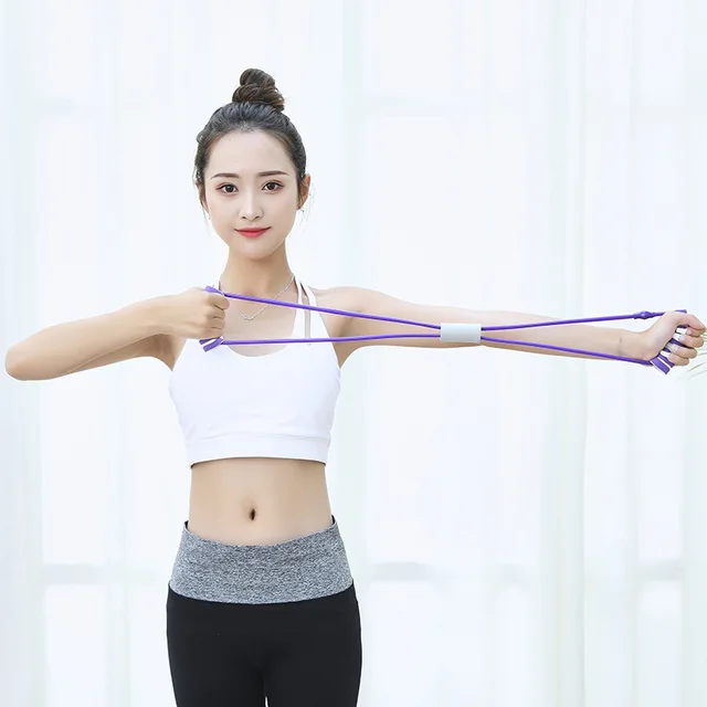 59480-655c5a.jpg 1PC 8-Mode Chest Expander Stretcher Yoga Back Trainer Resistance Trainer Portable Home Fitness Resistance Band