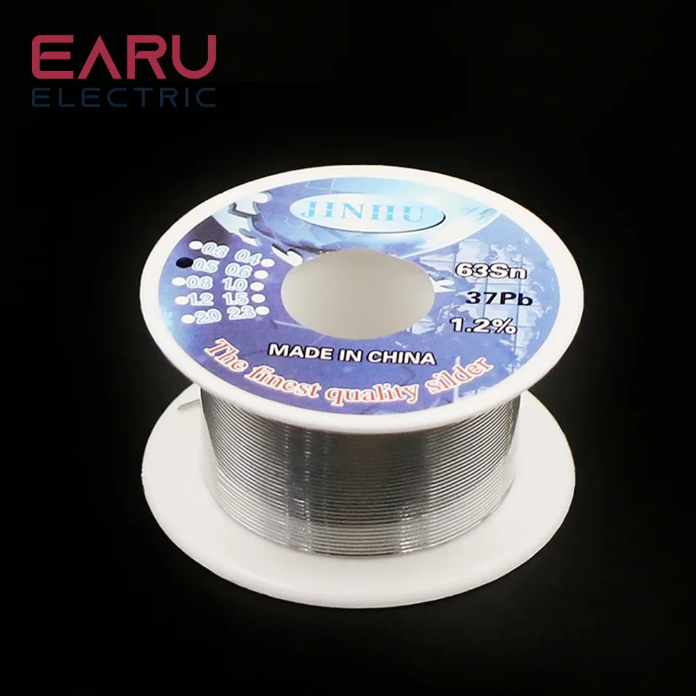 soldering wire Tin lead Rosin Core Solder Wire 0.3mm 0.4mm 0.5mm 0.6mm 0.8mm 1.0mm 2% Flux Reel Welding line Cable Lead Core BGA Repair SMT