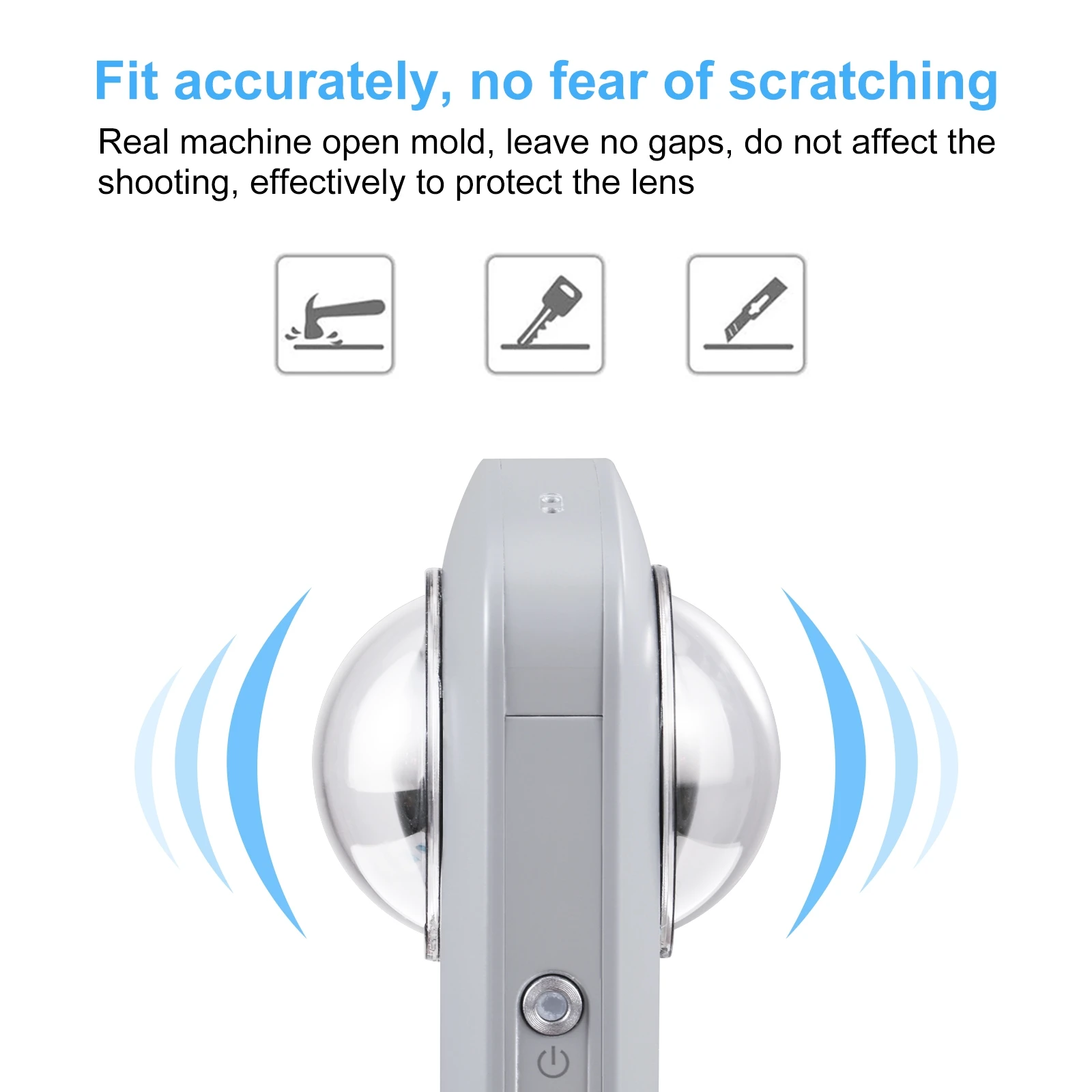 PULUZ Lens Guard PC Protective Cover Kits for Ricoh Theta SC2 / S / V Lens Guard Protective