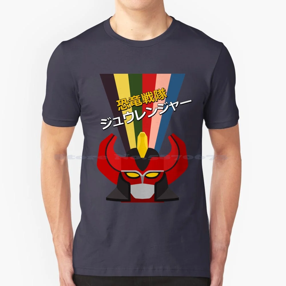 Daigyujin Robot -- T-Shirt T Shirt 100% Cotone Tee Daigyujin Robot Megazord Zordon Blue Ranger Red Ranger Black Ranger Pink