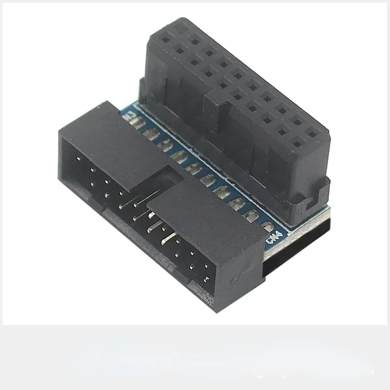 USB 3.0 19 핀 20핀 남성-여성 확장 어댑터 마더보드 메인보드용 90도 각도