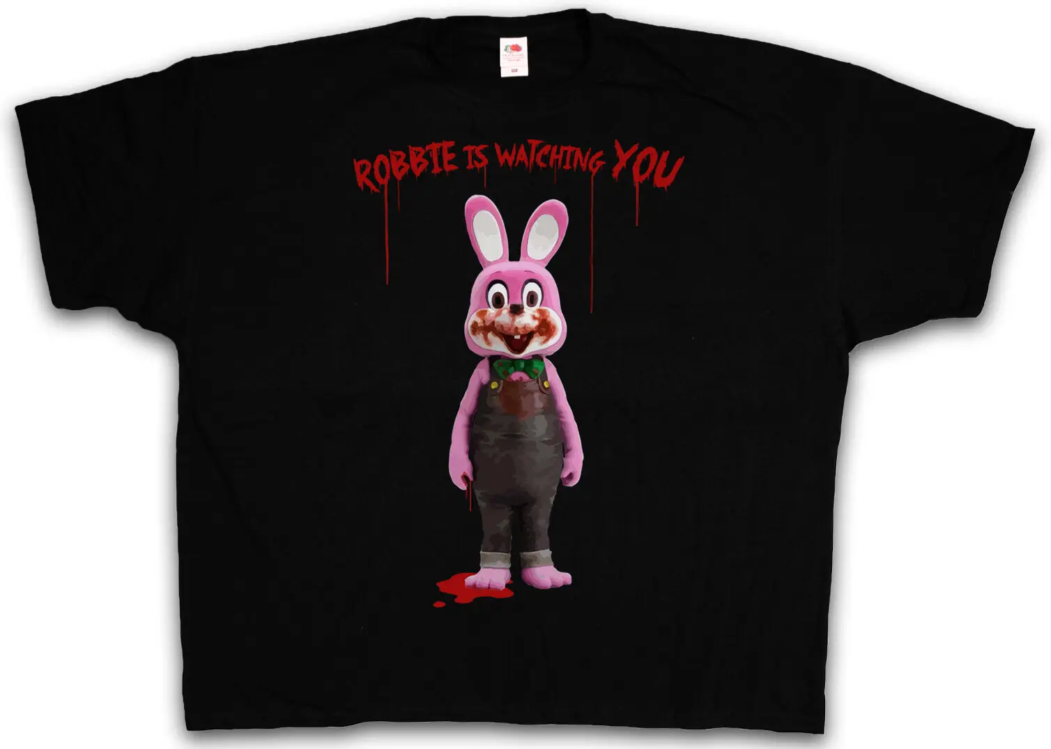 T-Shirt Xxxxl Roby Rabbit-T-Shirt Silent Game Fan Hill Horror 4Xl 5Xl Xxxl