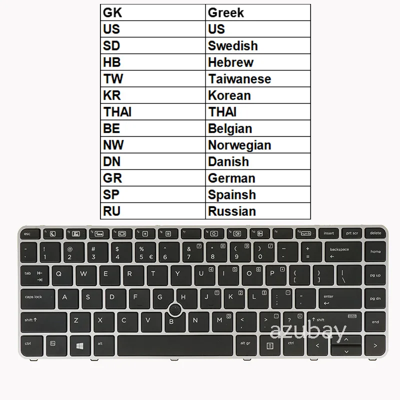 Backlit Keyboard for HP 836308-819877-151 V151526ES1 6037B0113328  