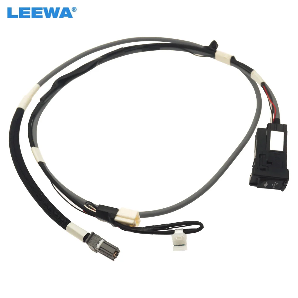 

Адаптер интерфейса USB LEEWA для автомобильной аудиосистемы для Toyota Corolla Camry Highlander Sienna RAV4 Prius AUX кабель
