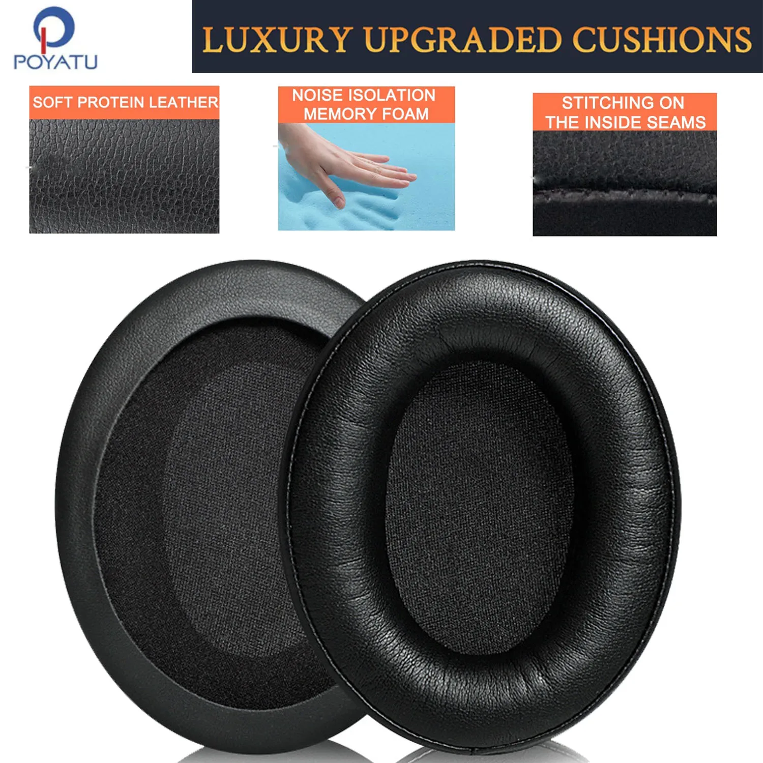Earpad for AKG K361 K371 K361BT K371BT Headphones Replacement Ear Cushions Pads Cover Earmuffs & Carrying Case Pouch Box