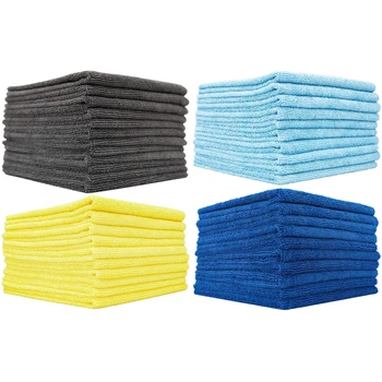 10PCS Edgeless Microfiber Car Cleaning Towels – Multifunctional Auto Detailing, Washing, Drying & Polishing Cloths 1