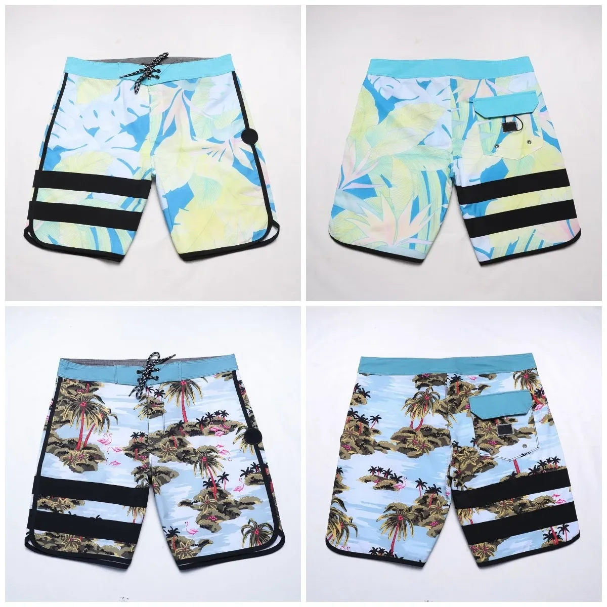 Men Trunks Quick-drying  Board Shorts USA Size Shorts Waterproof Surf Shorts Length 46cm/18inch  POLYESTER 6