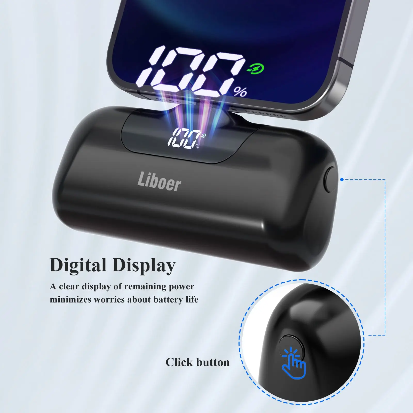 Portable Charger 5000mAh Fast Charging Mini Power Bank Type C for HUAWEI iPhone Samsung Xiaomi Redmi External Battery Powerbank 3
