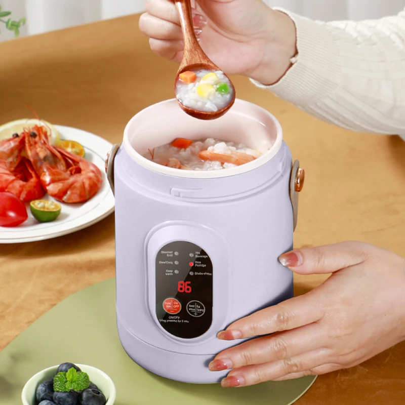 New Multifunctional Rice Cooker Portable Small Travel Electric Kettle Household Electric Cooker Hot Pot 110V US/220V EU Plug 3