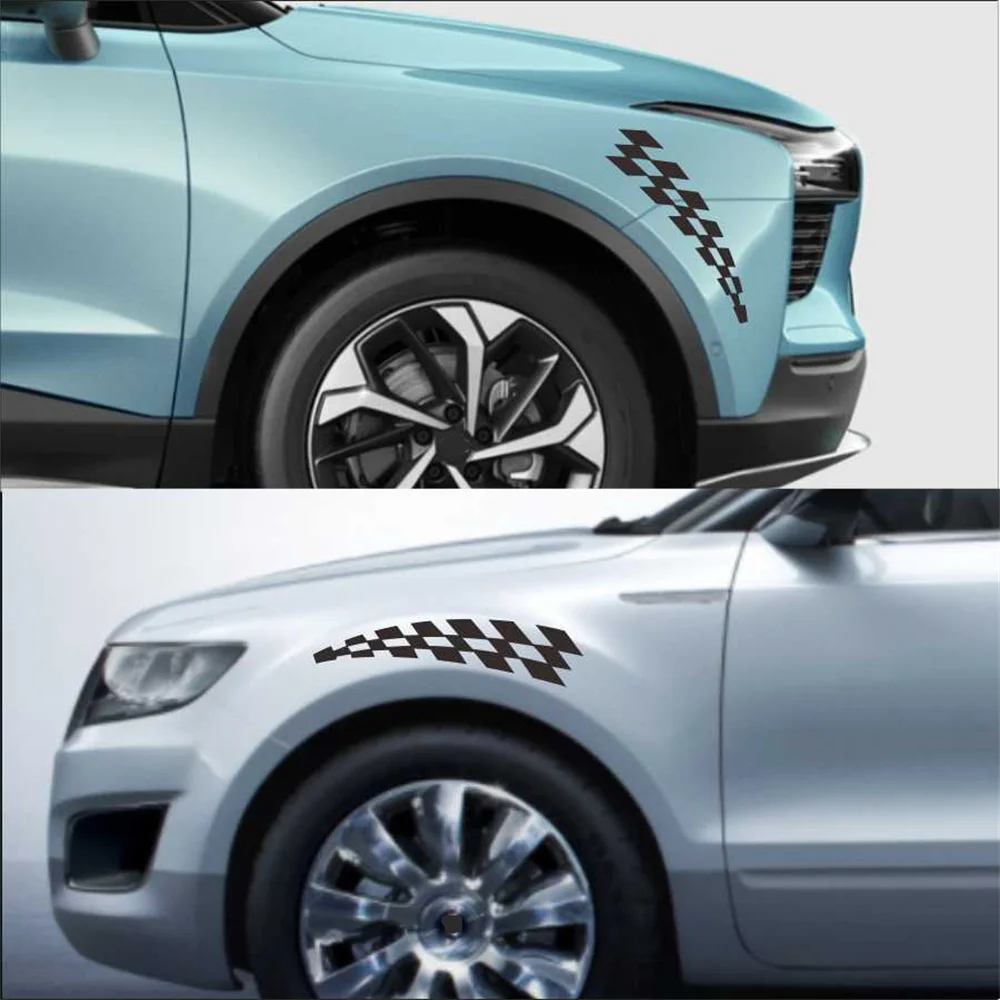 

4pcs Side Strips Car Sticker sticker Racing Strips Wheel Eyebrow Sticker