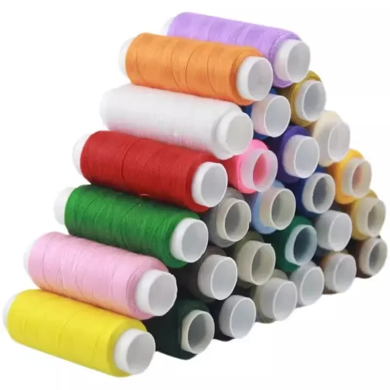 Set 10 Bobine Filo Da Cucito In Cotone 100% - Colorati Per Macchina E Cucito A Mano - Foto 2