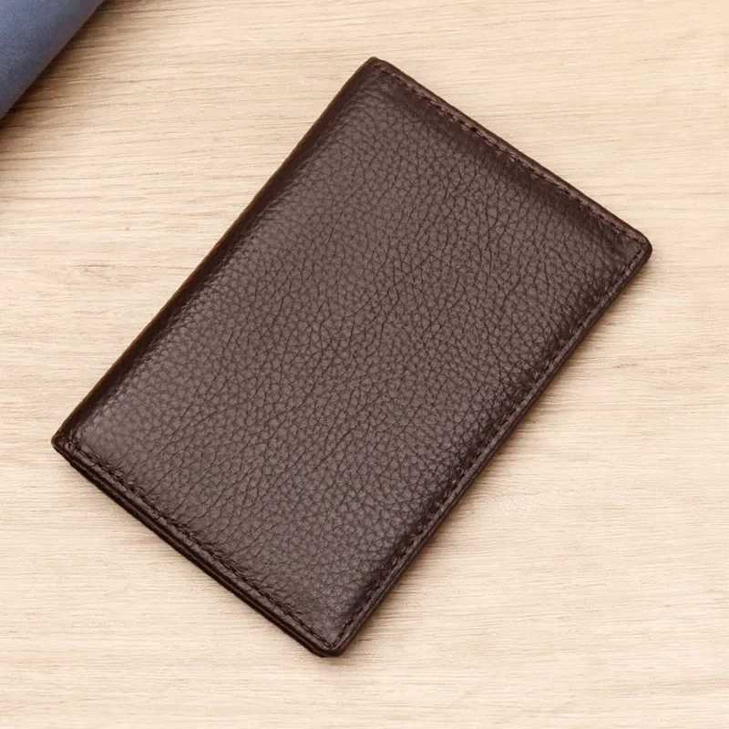 Men's Leather Bifold Card Wallet Bank Card ID Holder