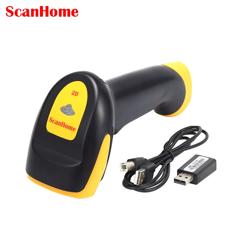 ScanHome Wireless Barcode Scanners cordless Handheld Barcode Readers 1D/2D QR PDF417 DPM USB RS232 TTL 485 scanner SH-4100