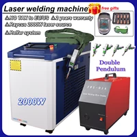 2000W Raycus 4 IN 1 Laser welding Fiber Laser Welder Cleaning Cutting Weld Beam Clean Machine S&A water chiller 1