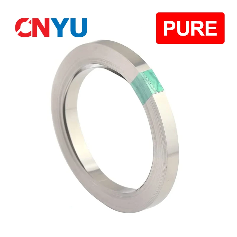 5M 0.1-0.2mm Pure Nickel Strip For Lithium Battery Pack Welding 99.96% Purity Nickle Tape For 18650 26650 Battery Spot Welder 0 5kg roll pure nickel strip 99 96% for battery spot welding machine welder equipment nickel straps for battery packs