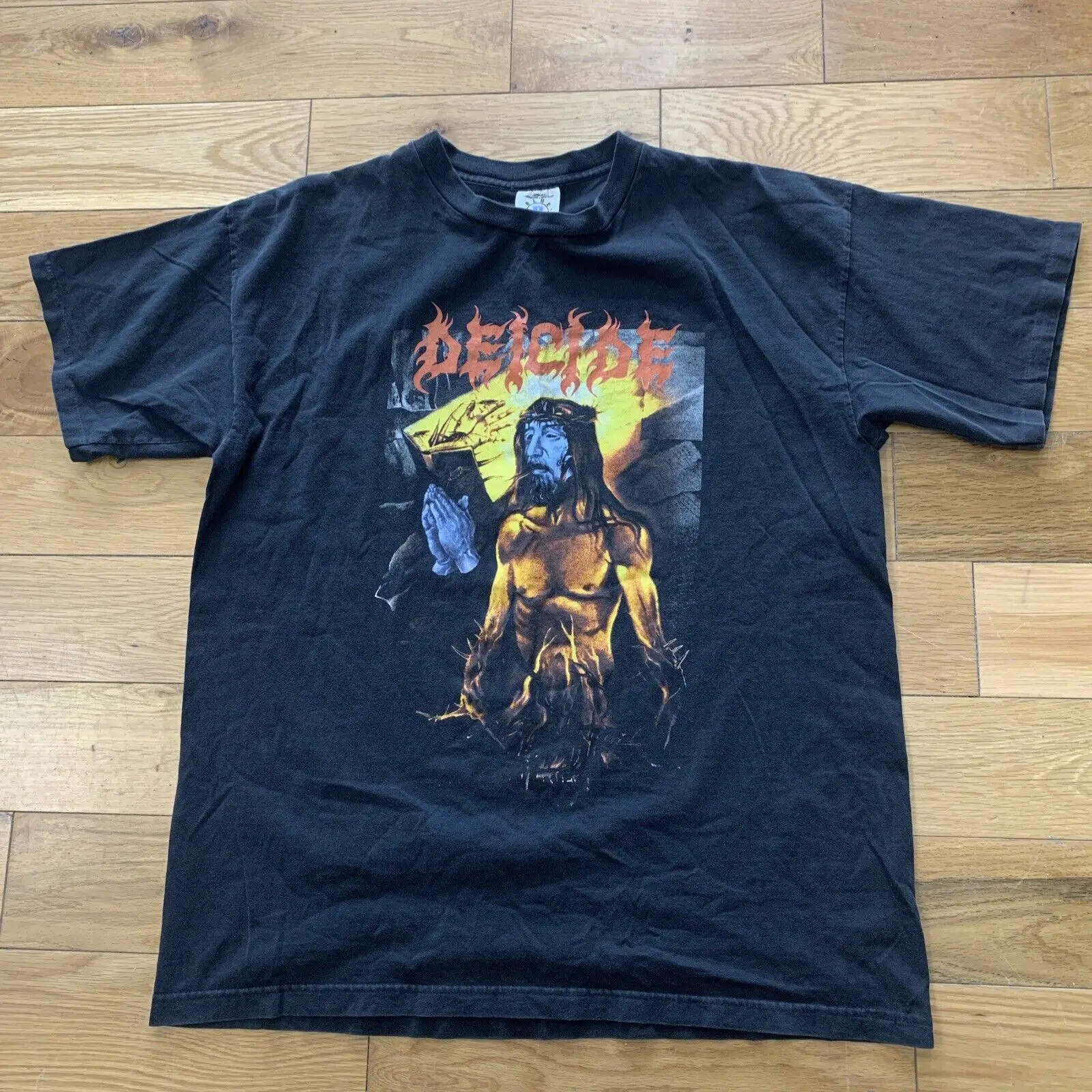 Rare Vtg 90S Deicide Tour Shirt Metal Morbid Angel Bolt Thrower Obituary Xl