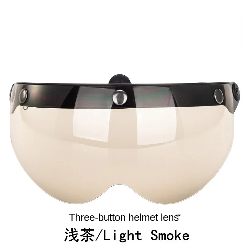 

Retro adaptation Harley half helmet W lenses, 3/4 helmet lenses, three-button modified lenses, motorcycle helmet lenses