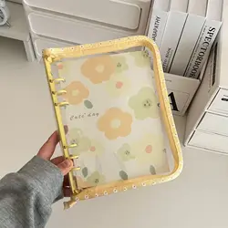Zipper Binder Photo Card Collection & Organizer Diary Notebook - A6 (Yellow)