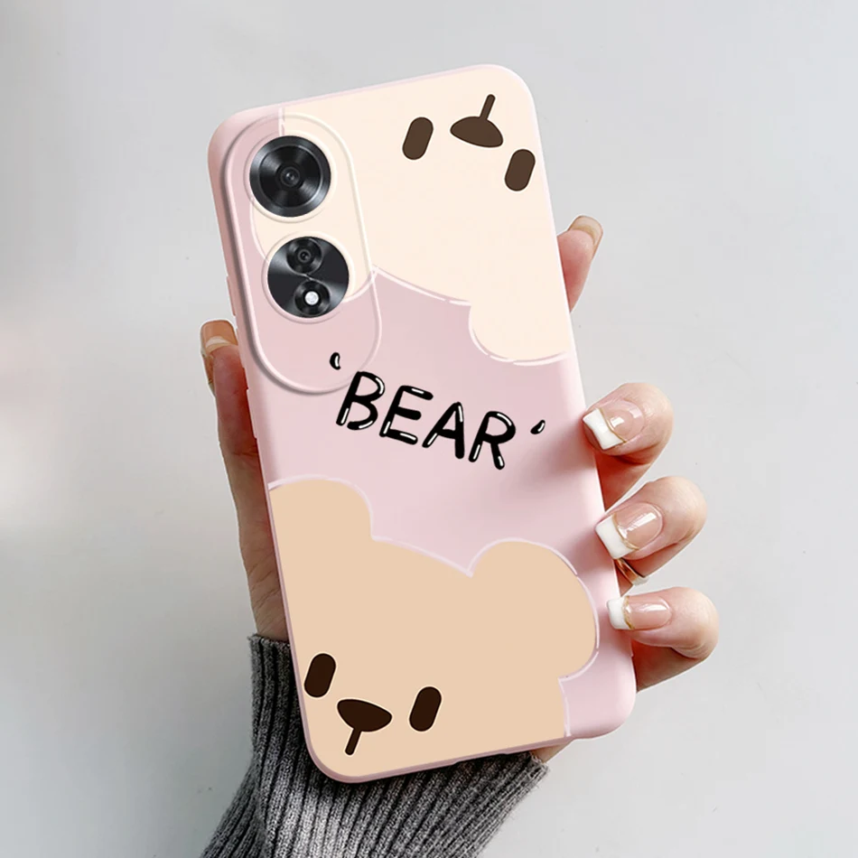 Cute Bear and Frog Cartoon Painted Shockproof Soft Silicone Back Cover Case