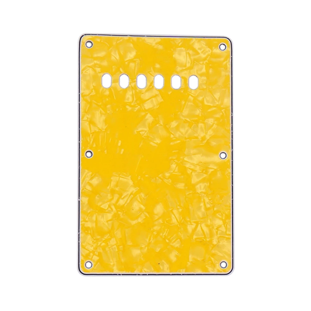 Фото 6 отверстий 3 plys Tremolo полость/Задняя панель из ПВХ целлюлоидные музыкальные детали для электрогитары SQ №4