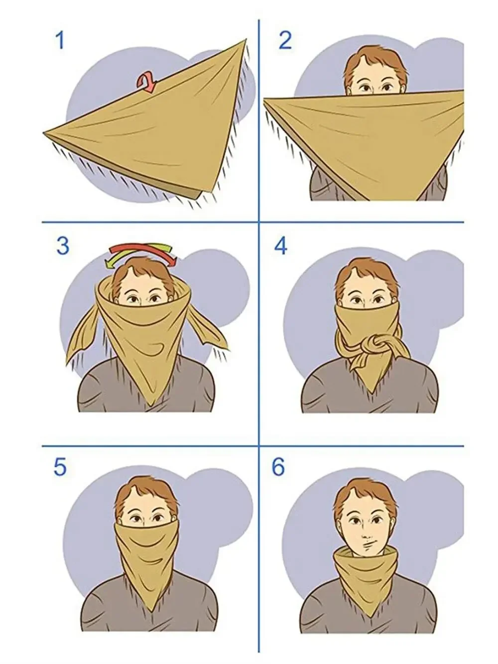 Keffiyeh Taktischer Wüstenschal, Shemagh Kopf- und Halstuch, Arabischer Schal, Keffiyeh-Schal für Männer und Frauen – Detail 9