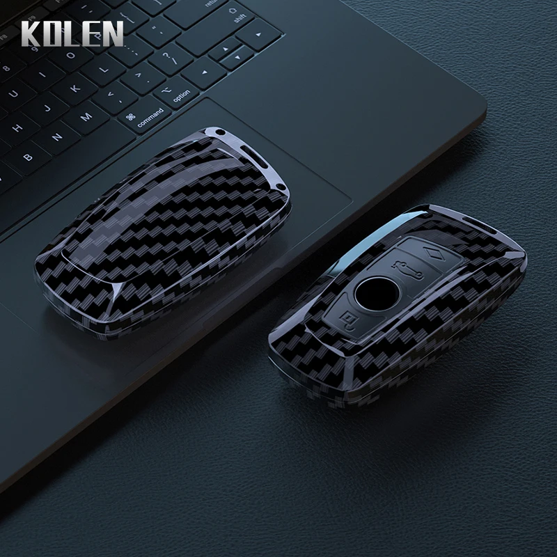 Key case ABS Carbon Fiber Car Key Case Cover for BMW 1-7 Series X1-X7 F10-F34 G01-G30