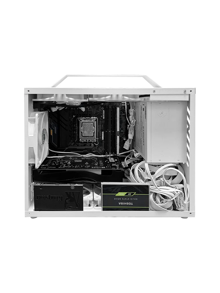 Computer Case MATX/itx Small and Medium Board Desktop Portable Handheld Mini Desktop Non K77