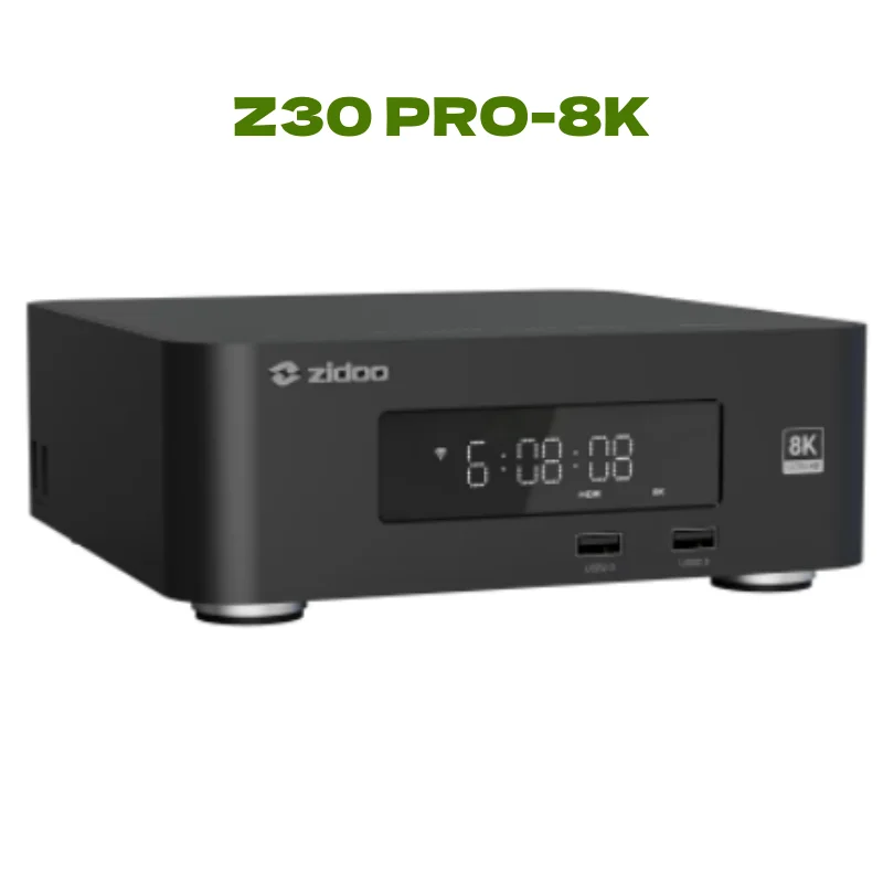 ZIDOO Z30 PRO-8K Media Player, Amlogic S928X-K Processor 6G+64G,DV, HDR10+ ,Android 11，BDMV/ISO，HDD Bay up to 16TB 5