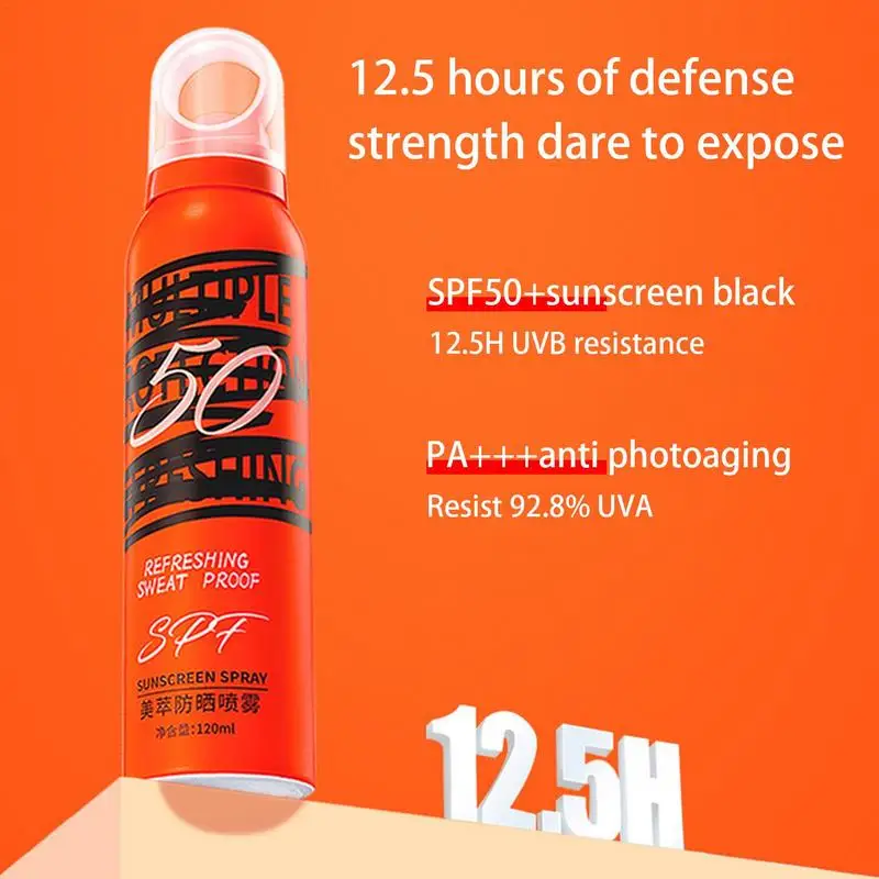 SPF50 Beach Body Sunscreen Spray Whitening Sunscreen Spray Waterproof Sun Protection Water Resistant Oil-Free Mist