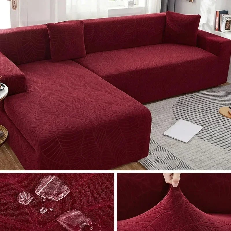 Sofa Covers Thicken Elastic Jacquard Sofa Cover 1/2/3/4 Seater L-Shaped Corner For Living Room