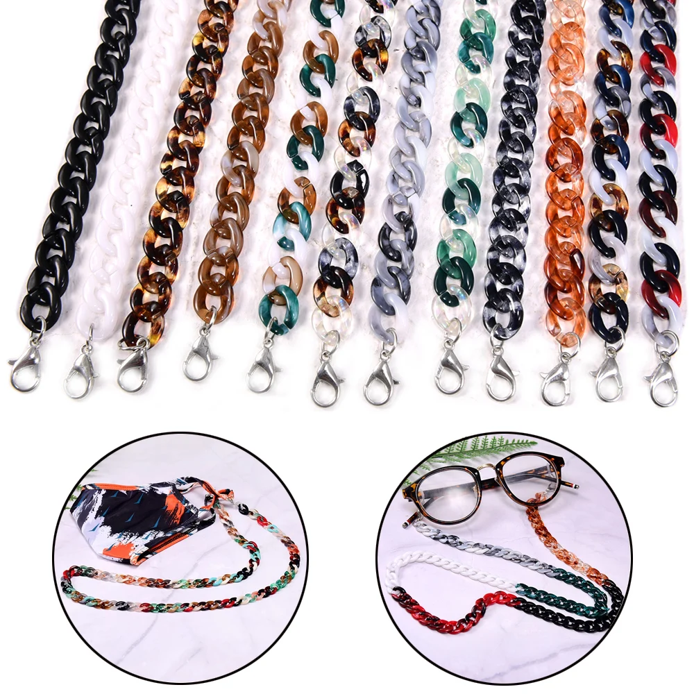 

Sunglasses Mask Holder Acrylic Anti Slip 72cm Glasses Chain Eyeglasses Rope Mask Chain Neck Strap