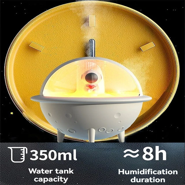 New Humidifier Aroma diffuser Colorful Spaceman Small Portable Atomization USB Large Fog Volume Desktop Bedroom Room Household 4