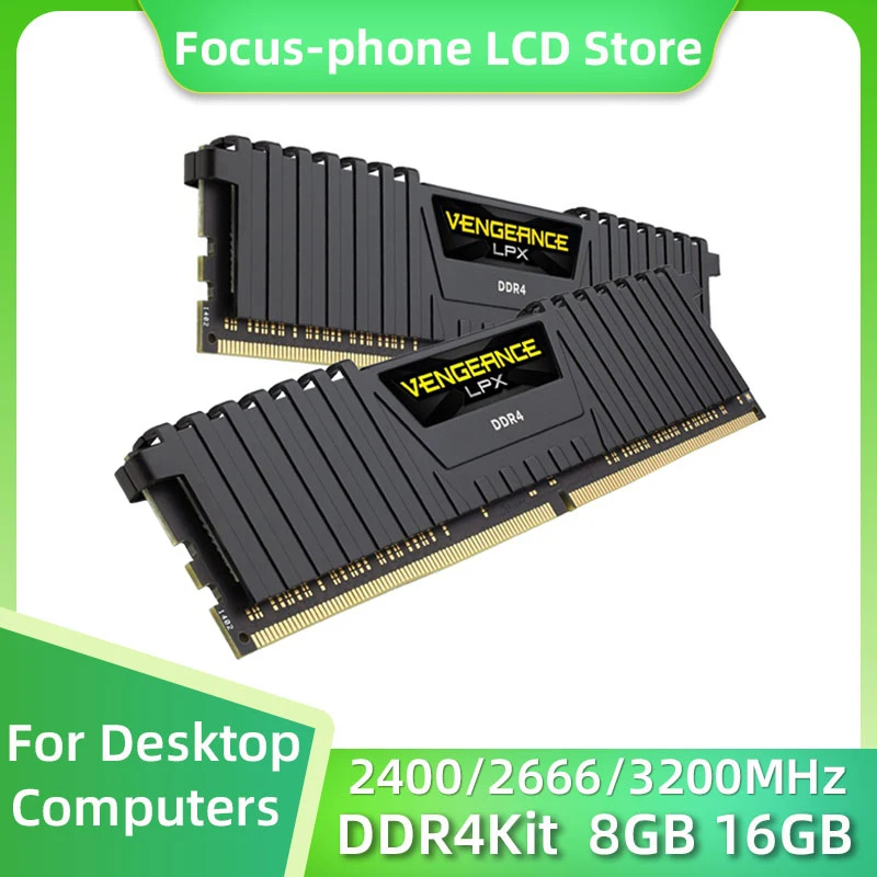 CORSAIR Vengeance LPX DDR4 Kit 8GB 16GB 3200MHZ 2400Mhz 2666Mhz DIMM RAM PC4-25600 19200 21300 Desktop Memoria Ram