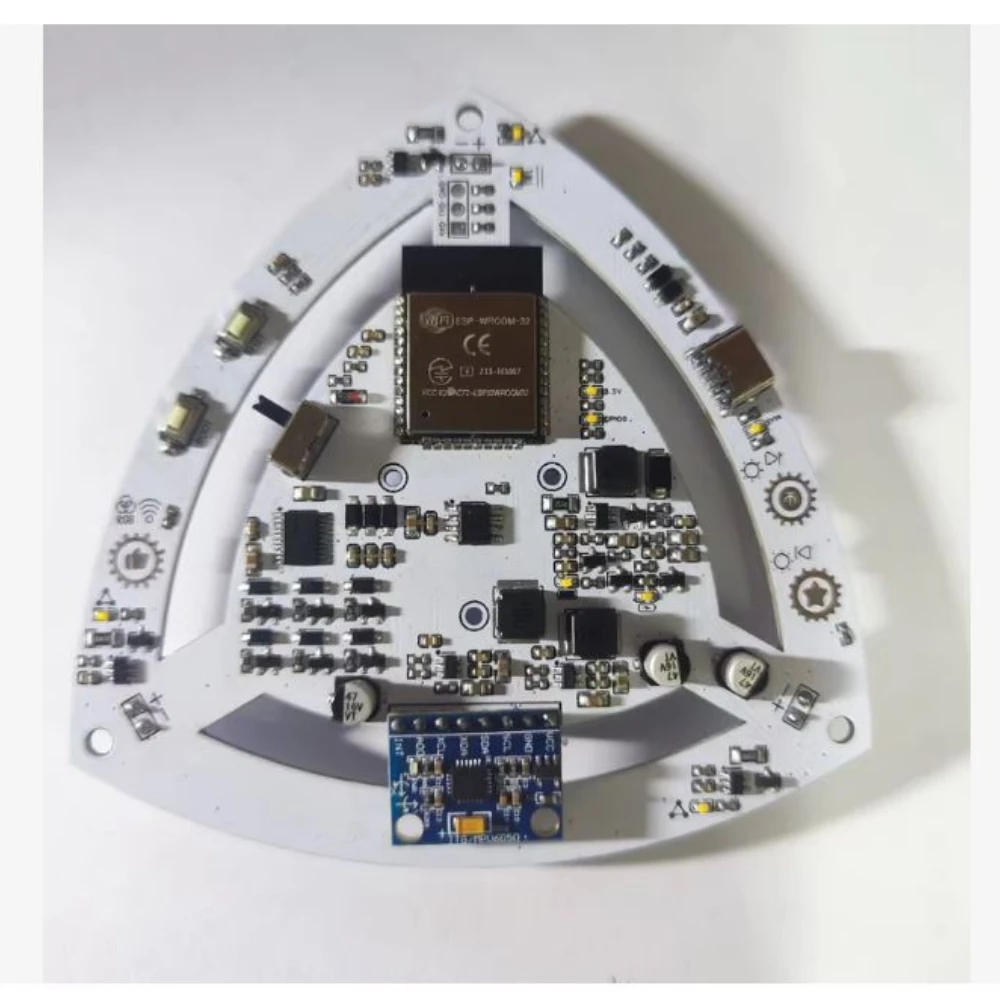 Self Balancing Lelot Triangle Model Luminescent Ornament Angular Momentum Conservation Scientific Experimental Teaching Tool