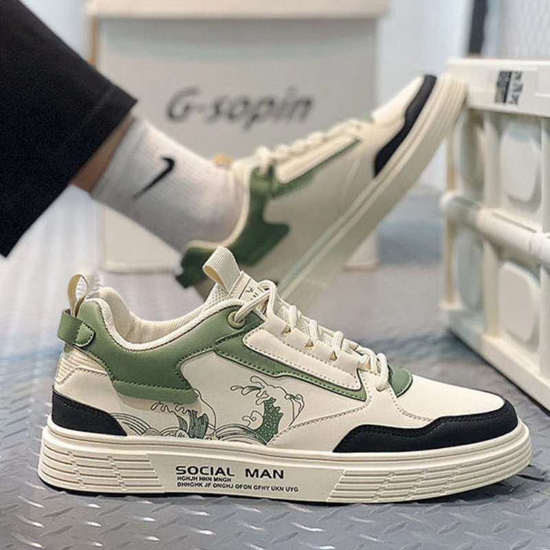 

Мужская Повседневная модная спортивная Яркая Летняя повседневная спортивная обувь 2023, мужская легкая дышащая обувь, мужские теннисные кроссовки