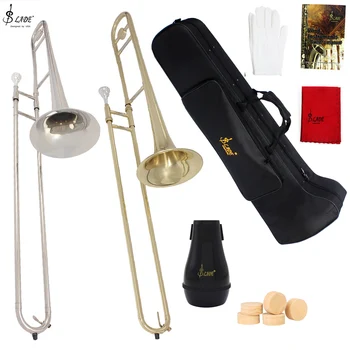 SLADE Alto Trombone Bb Tone B Flat Brass Wind Instrument Includes Cupronickel Mouthpiece And Essential Accessories for Musicians