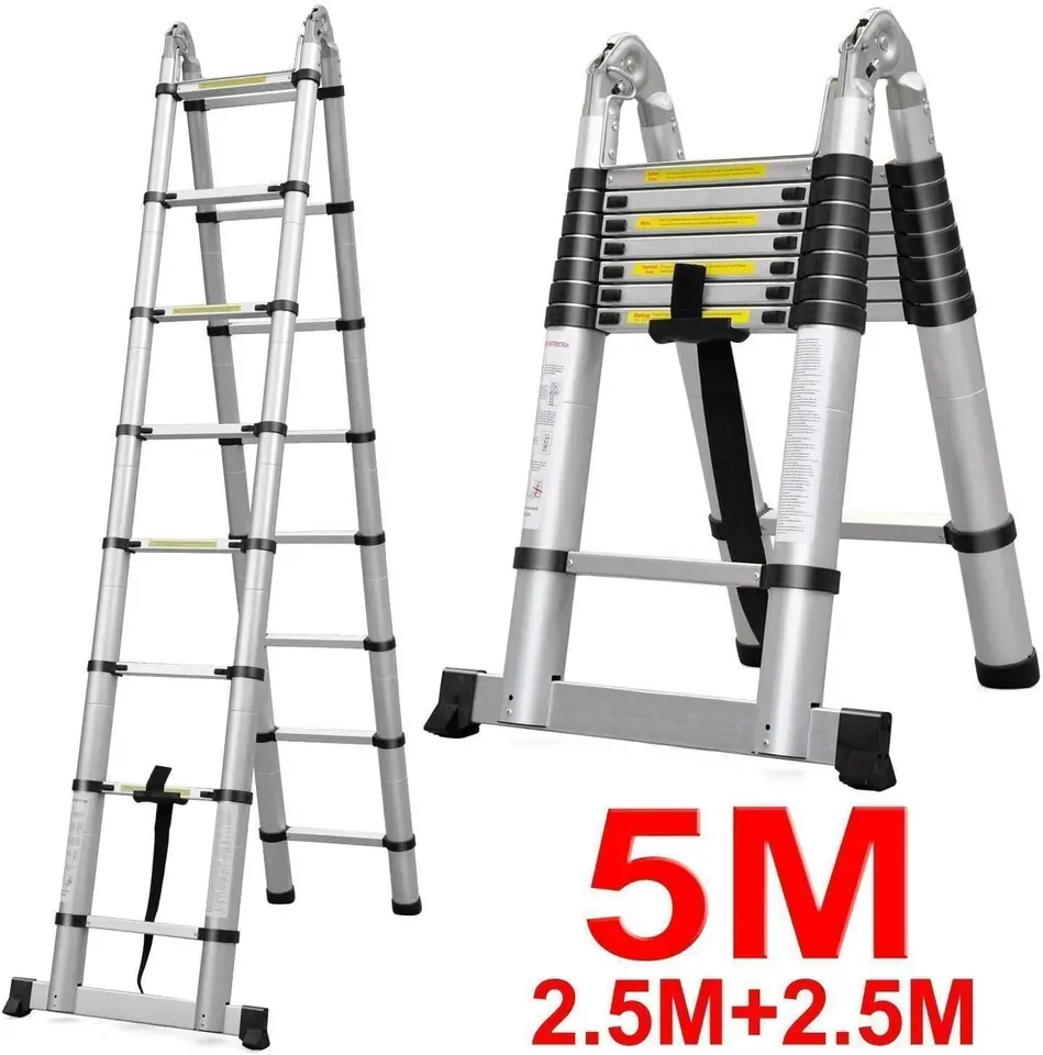 Aluminum Telescopic Ladder Portable Folding Household Joint Herringbone