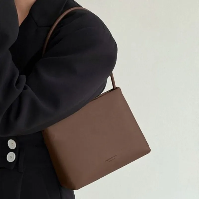 JIAERDI Vintage Coffee Underarm Bags Wallet Women Retro Elegance Chic Square Shoulder Handbag Luxury Crossbody Bags Aesthetic