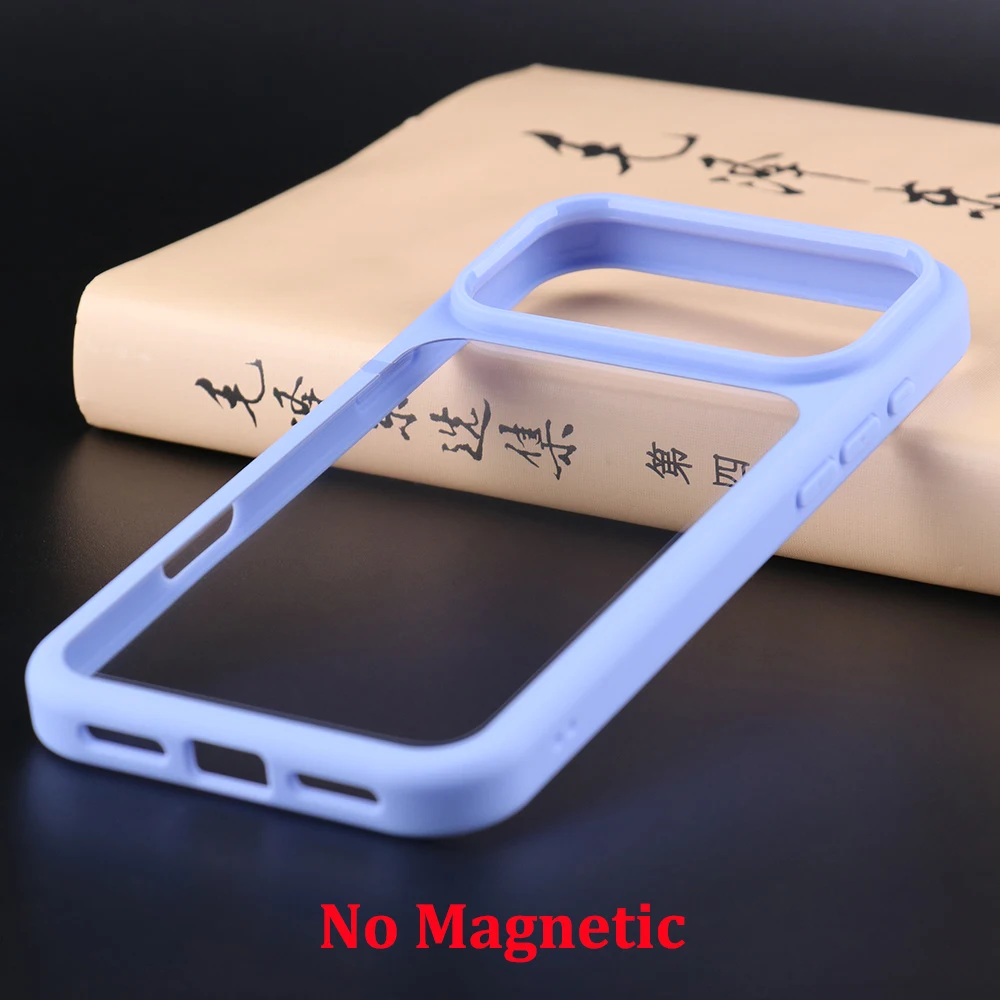 Transparent Shockproof Protective Phone Case - Ultra-Thin Clear Hard PC Back Cover