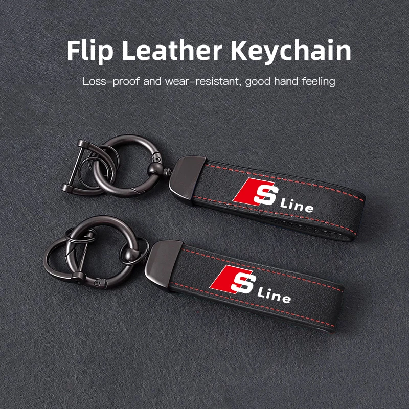 2026 스웨이드 키링 스포츠카 키체인 아우디 S라인 A3 A4 A5 Q5 A6 A7 A1 A2 A8 Q1 Q2 Q3 Q4 Q6 Q7 Q8 TT용 엠블럼 포함 맞춤 선물