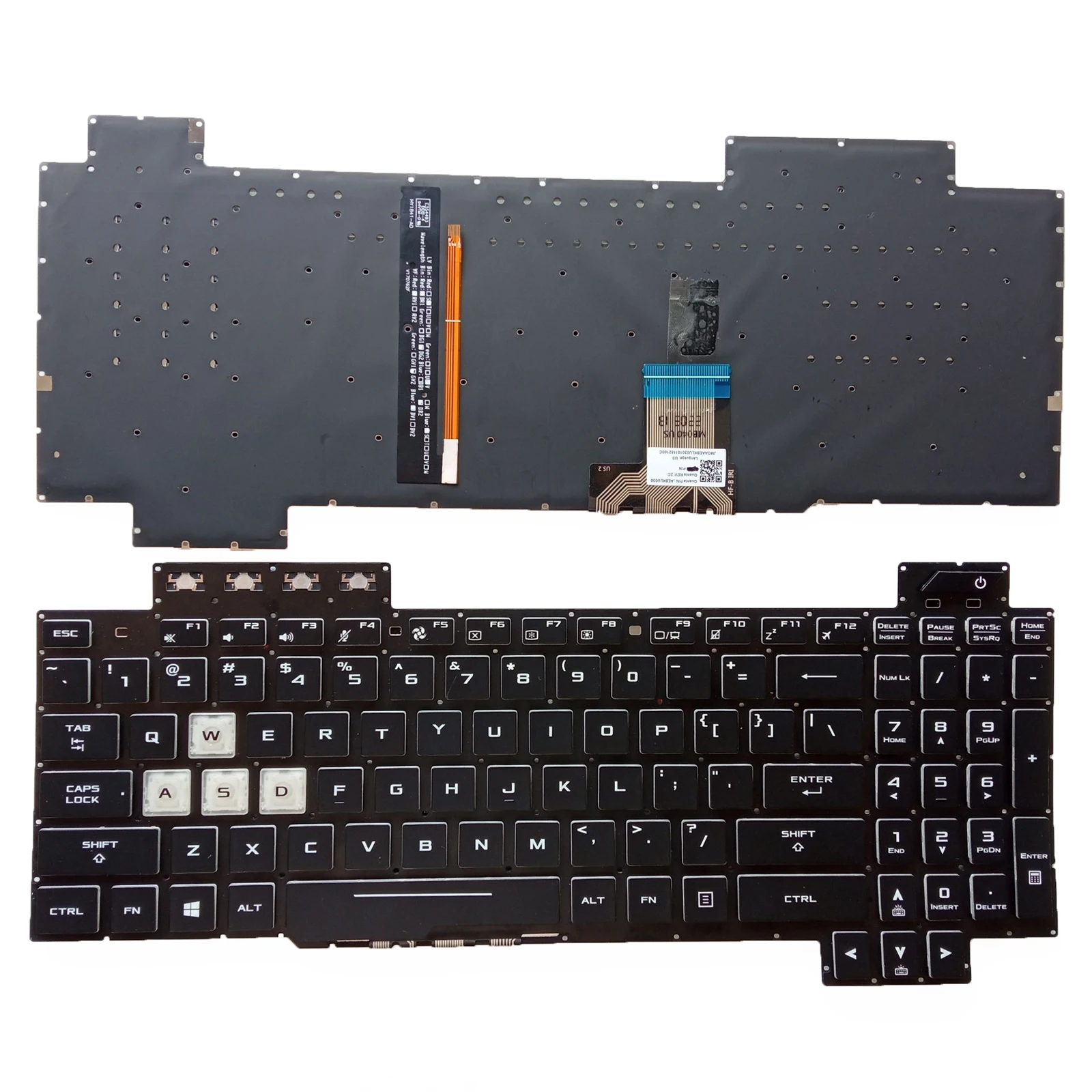 US Keyboard Backlit For ASUS TUF Gaming FX505D FX505DY FX505DT FX505DU