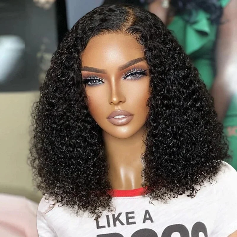 

5x5 Glueless Wear To Go Wig Deep Wave 180 Density 13x6 Lace Front Wigs Curly 13x4 16 Inches Short Bob Human Hair Wig For Women