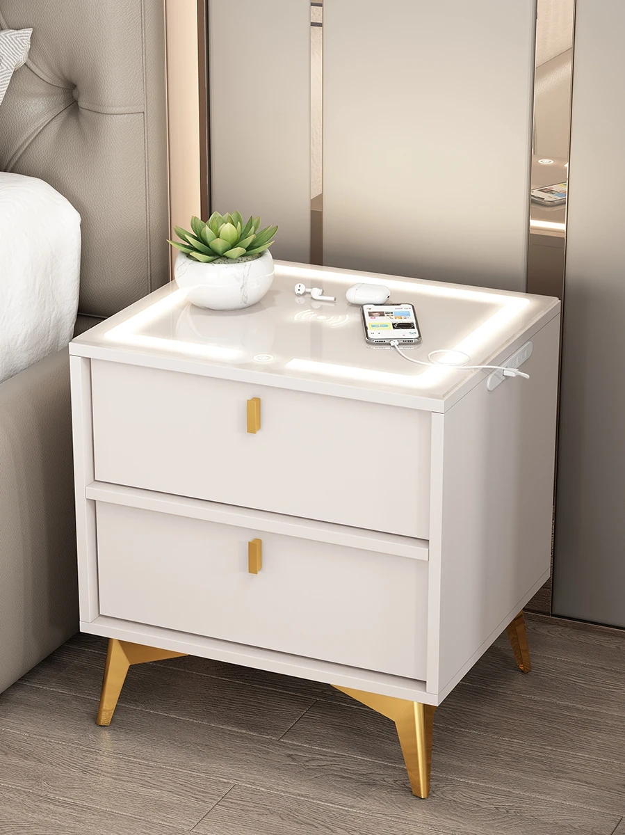 Smart Bedside Table Light Luxury Bedside Table Multifunctional Simple