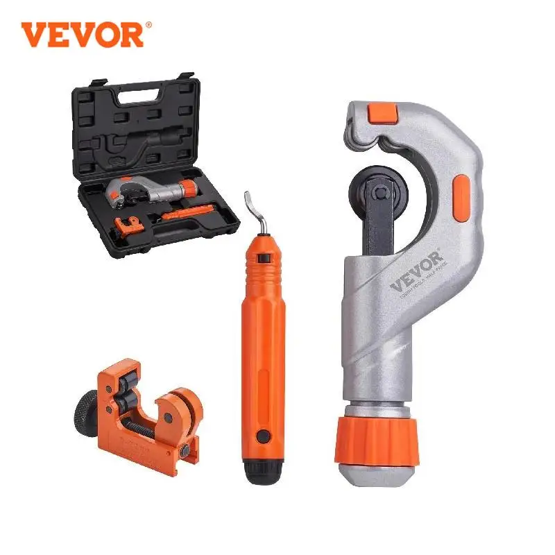 VEVOR 3PCS Tubing Cutter Mini Tube Cutter Deburring Tool Heavy Duty Pipe Cutter for Copper Aluminum Stainless Steel Plastic Pipe