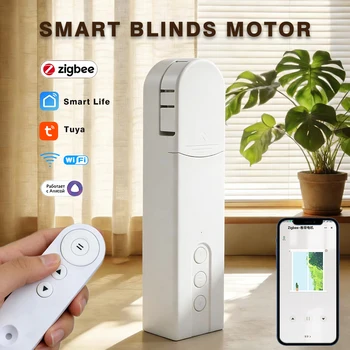 WIFI Smart Motorized Roller Blinds Motor Tuya Zigbee Shades Drive Shutter Shadows App Control Lifting Curtain Open Close Driver 1
