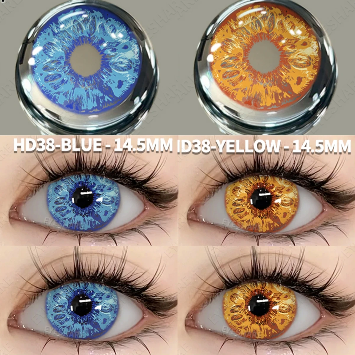 EYESHARE1pairHalloweenColorContactLensesCuteAnimeCosplay