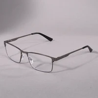 Lunettes de lecture Anti-lumière bleue pour hommes, verres dioptrique à monture complète de haute qualité, pour hommes d'affaires presbytes + 100 + 200 6